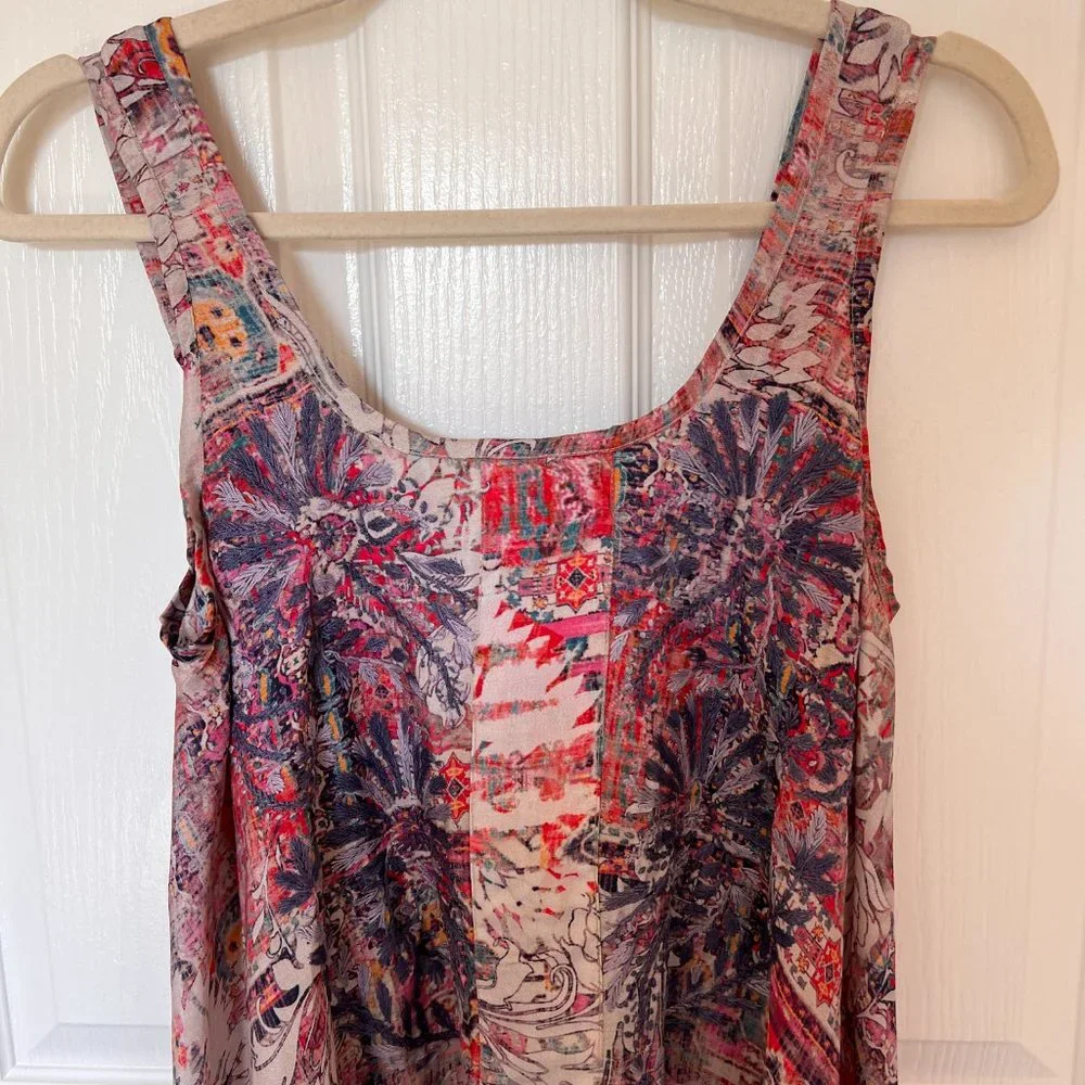 Love Kyla Bohemian Print High-Low Maxi Dress. Size small. - Picture 5 of 8